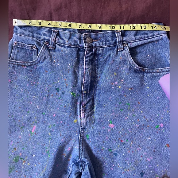 1980’s Vintage Bill Blass Petite paint speckled Mom Jeans! *Approx* size 29P - Picture 10 of 16